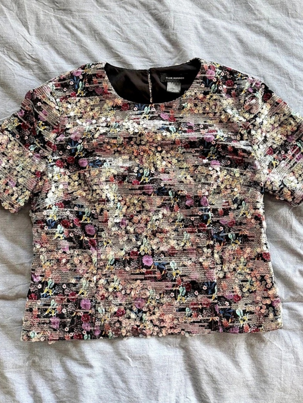 Club Monaco Sequined Top
